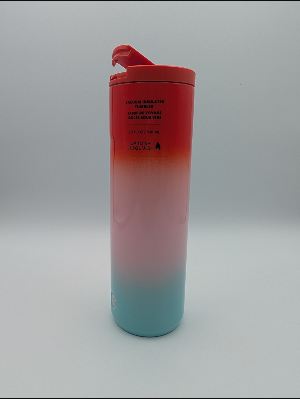 NWT Starbucks Summer 2021 Red/Pink/Blue Stainless Steel Tumbler (20 oz)